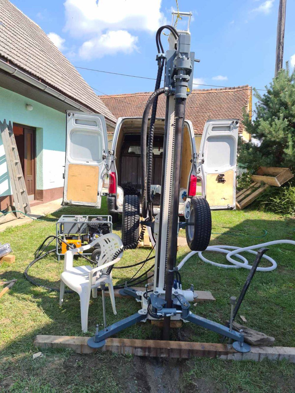 GTC Compact: Bohrlafette aufgestellt am Bohrpunkt